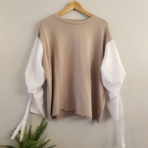 ZARA sweatshirt with funky sleeves